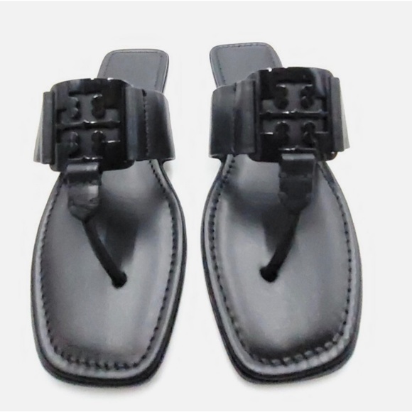 Tory Burch Georgia Leather Thong Sandals Calf Leather - Picture 1 of 5